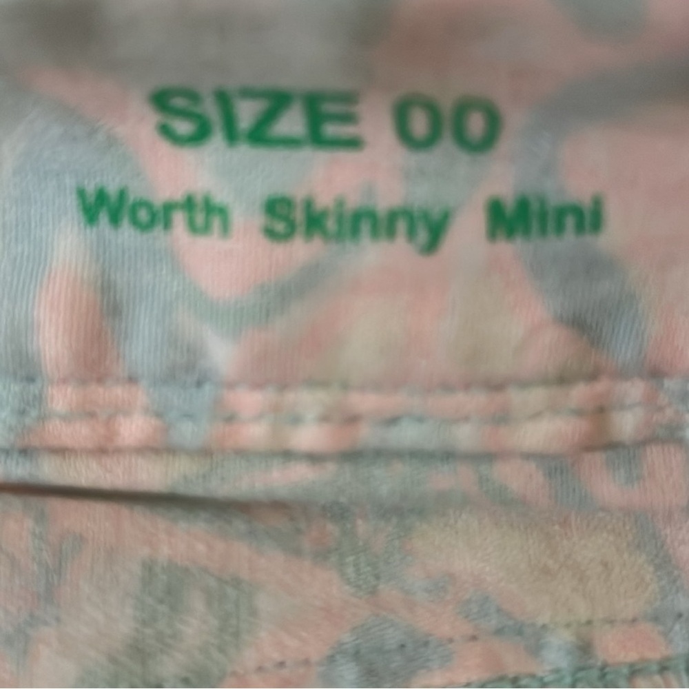 Lilly Pulitzer Worth Skinny Mini Jeans – Sand Bar Blue “Make A Splash” – Size 00 - Picture 5 of 15